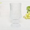 Best selling wholesale glass candle jars stemmed candle holder for home lighting decor