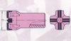tapered cross bit
