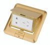 floor socket box plug outlet brass stainless steel