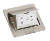 floor socket box plug outlet brass stainless steel