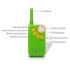 PETINCCN P681 660M Remote Dog Training Collars Waterproof and Rechargeable with Four Functions of Range Finding Tone Vibrating Static Shock Trainer Collar 1Collar Green