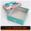 Bow Ribbon Paper Gift Box With PVC Window