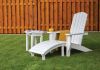 Adirondack chair with footstool