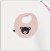 Children Bear Pink Bib