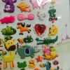 OEM quote full color printing children PVC 3d foam puffy sticker