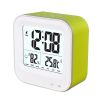 Multifunctional digital lcd temperature display touch snooze table calendar clock