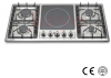 built-in gas+ceramic hob