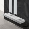 polymarble resin basin Acrylic solid surface bathroom basin