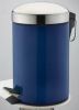 6L Stainless steel pedal bin, with various color