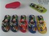 Summer custom cartoon printed beach boys flip flops child slipper eva outsole