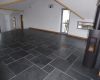 Black laminate slate flooring with polished & honed for sale