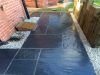 Black laminate slate flooring with polished & honed for sale