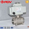 hot sale 3 piece thread 1000 wog stainless steel motorized ball valve