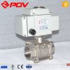 hot sale 3 piece thread 1000 wog stainless steel motorized ball valve