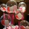 wedding party decorations clear PVC material plastic non latex transparent giant helium balloons