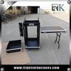 16U Amp Rack Flight Case With Side Table