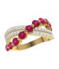 Varied Colorful Gemstones Diamond Rings