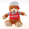 Promotion logo printed custom plush bear plush toys in high quality