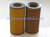 Washable pleated polyester cylinder dust collection air filter cartridge