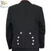 Scootish Kilts Prince Charlie Black Jacket With Waistcoat/Vest 