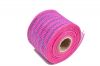 2.5"*10y dark pink turquoise strip pp deco mesh ribbon for 50C04M38R2-5