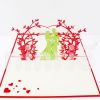 Sweet wedding 3d pop-up card