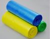 HDPE/LDPE heavy duty drawstring garbage bags on rolls
