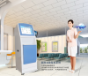 Patient self service health care kiosk, hospital self service kiosk, patient report printing terminal