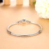 17-20cm Antique finish round snake chain 925 sterling silver DIY bracelets for women