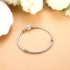 17-20cm Antique finish round snake chain 925 sterling silver DIY bracelets for women