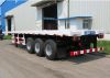 CIMC 20 ft flatbed trailer with iron stake 40 ft high bed semi trailer for container transportation