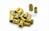 Spot wholesale injection copper nut Copper knurl nut Copper