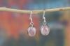 Wholesale 925 Sterling Silver Rose Quartz Gemstone Earring