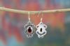 Wholesale 925 Sterling Silver Faceted Garnet Gemstone Earring