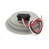 LED 4" Sealed Round Stop, Turn, Tail Light With Flange and Plug -  Red