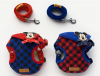 Puppy small dog used cotton/nylon dog vest dog harness with dog leash