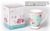 Floral pattern Luxury Bone China Mug 330ml  gift