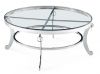 SHIMING FURNITURE MS-3353 Tempered glass with stainless steel coffee table