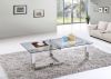 SHIMING FURNITURE MS-3353 Tempered glass with stainless steel coffee table