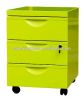 Mobile 3 drawer filing cabinet bedroom beside cabinet portable steel locker