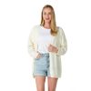 Open Front Crochet Kimono Boho Women's Cardigans Long Sleeve Lightweight Sweaters for Women