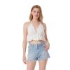 Summer Backless Crop Tops Women's Sweater Vests Sleeveless Sexy Crochet Halter Bikini Swimsuit Women's Tanks