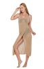 Halter cover up swimsuit women's sleeveless hollow out sexy crochet beach sweater dress