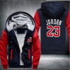 Jordan 23 Set Hip Hop Men Tops Bottoms Thicken Zipper Fleece Swearshirts Plus Size