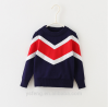 Fashion Color Patchwork Children Sweater Baby Boy Sweater Designs