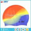 New product best sell 100% silicone colored swim cap