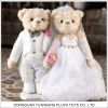 2017 HOT wedding gift plush teddy bear handmade