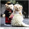 2017 HOT wedding gift plush teddy bear handmade