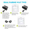 Wireless Earbud, QCY Q29 Mini Dual V4.1 Bluetooth Headphones with Charging Case 12 Hours Stereo Music Time Built Mic for IPhone 7 Plus, Samsung, HTC, Motorola and Most Android Smartphone (Space Gray)