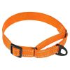 nylon dog collar with reflctive stripes , durable dog collar for small medium large dog